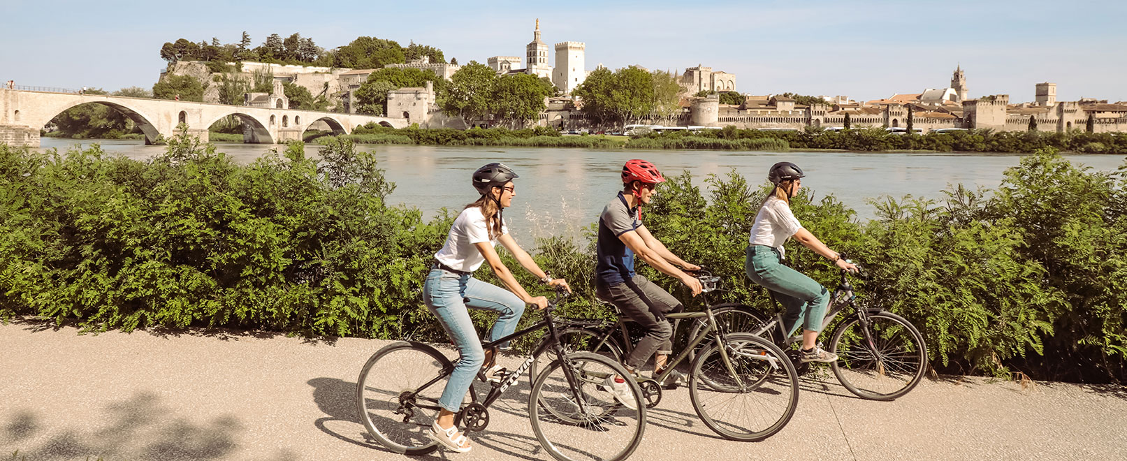 Fietsen Avignon © Hocquel